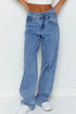'Aureline' Mid Rise Wide Leg Jeans - Celes Fashion